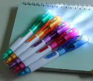 Multi function Cheap Custom LED Pen with light for promotion