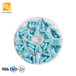 Colorful vegetarian capsules Shell size 0 # Separate least wholesale empty gelatin capsule clear - Product Image 1