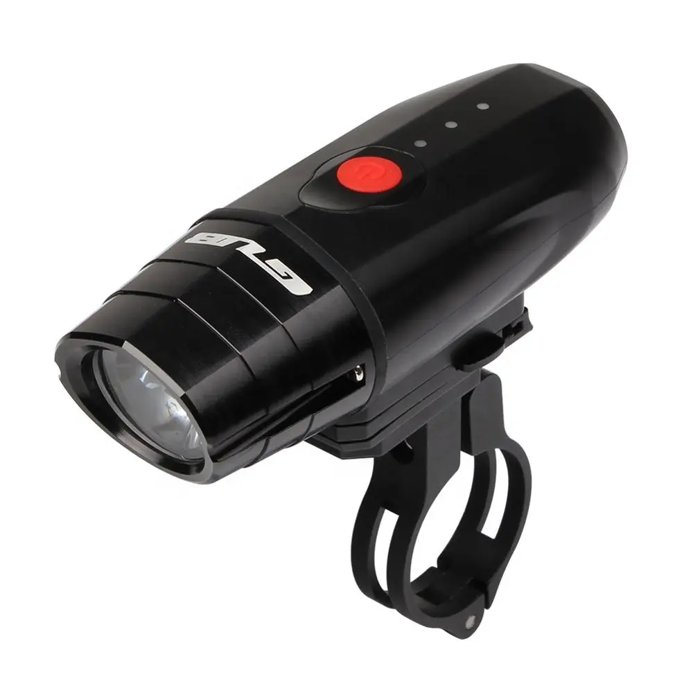 GUB 019 faro per bici luce anteriore per bicicletta lampada frontale a LED luminosa torcia di ricarica USB torcia impermeabile per ciclismo
