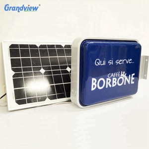 Nuovo solare ha condotto la luce di via scatola circolare bar illuminato segno - Product Image 5