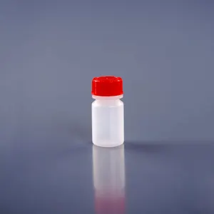 5ml - 50 ml एचडीपीई छोटे प्लास्टिक रासायनिक नमूना अभिकर्मक की बोतलें पेंच टोपी के साथ