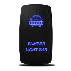 Interruptor basculante LED para coche, barco marino, impermeable, 12V, 24V