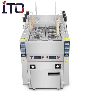 JL-001Automatic Industrial de Aço Inoxidável para Cima e Para Baixo Cozedor de Massas (6 cestas)