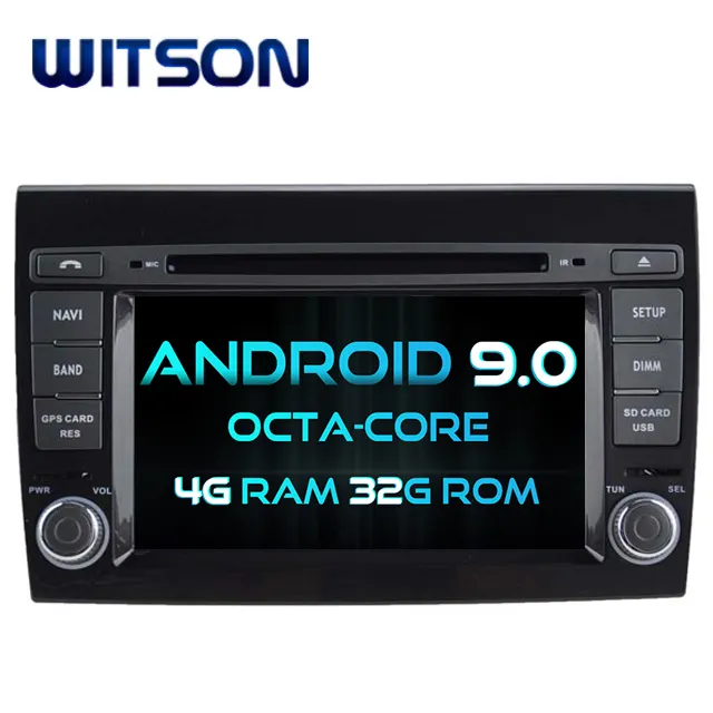 WITSON ANDROID 9.0 NAVIGAZIONE DELL'AUTOMOBILE DVD GPS PER FIAT BRAVO 4G DDR3 1080 P HD