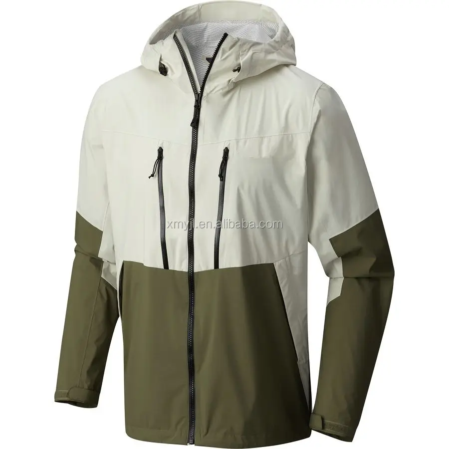 Mens Custom 100% Nylon Cheap Waterproof Wind Rain Jacket