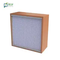 H13 Kotak Filter Udara/Filter Hepa Tahan Temperatur Tinggi Efisiensi Tinggi