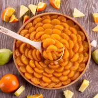 סין מפורסם מותג Zhenxin שימורים פירות תפוזי מנדרינית בסירופ שימורים כתום