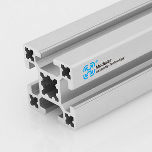 Fentes réglables en extrusion d'aluminium, long jusqu'au 40x40, 4 emplacements, fixations - Product Image 2