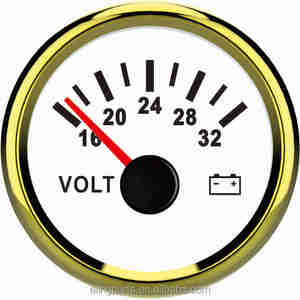 Impermeable 52mm voltímetro voltios gauge meter 24 V/16-32 V con retroiluminación para ATV UTV automóvil marina - Product Image 5