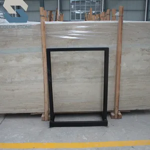 Đá Cẩm Thạch Travertine Màu Xanh Dương Ý Cắt Tĩnh Mạch Đánh Bóng Chất Lượng Tốt Nhất Cho Gạch Ốp Tường