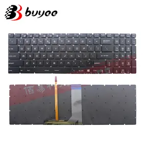 Original nuevo para MSI GT62 GT72 GE62 GE72 GS60 GS70 GL62 GL72 GP62 GT72S CX62 nos inglés diseño con luz de fondo