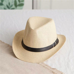 Cappello Unisex estivo Casual alla moda da spiaggia cappello da sole alla moda paglia Panama Jazz Cool Cowboy Fedora Gangster ciclismo sport all'aria aperta - Product Image 2