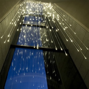 <span class=keywords><strong>Lustre</strong></span> LED en Fiber optique, produit de luxe moderne avec télécommande, intensité réglable, style cascade de cristal, acrylique, pour décoration, bon marché - Product Image 5