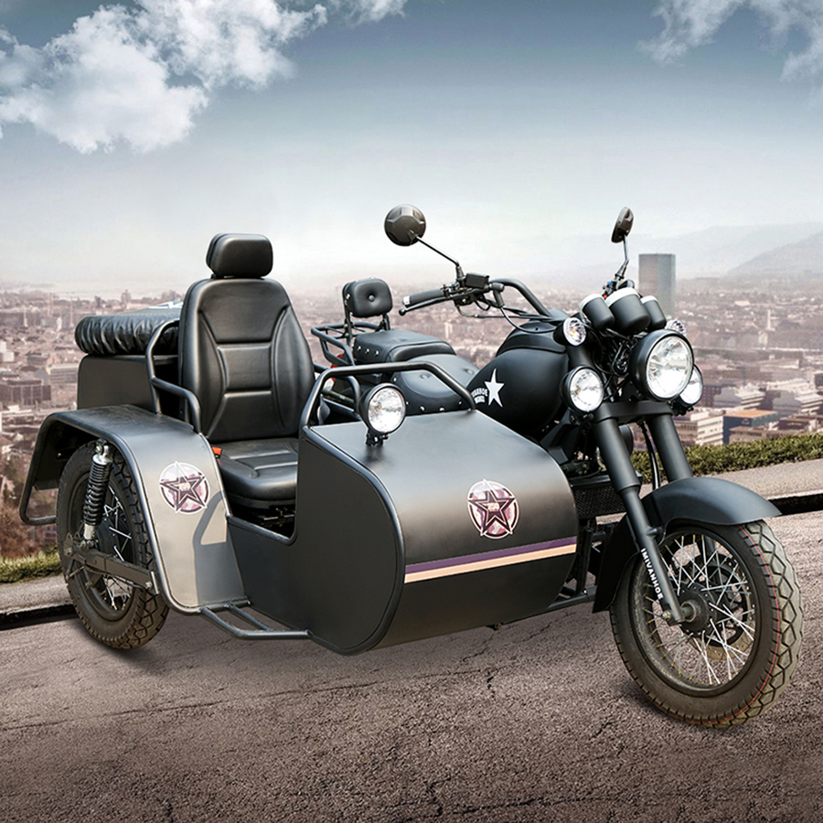 Cheap 250cc Motorcycle Sidecar - New 3-Wheel Motorbike with 90km/h