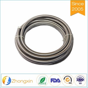Teflon PTFE rivestito ondulato tubo <span class=keywords><strong>in</strong></span> acciaio inox 304 intrecciato per collegamento comune - Product Image 5