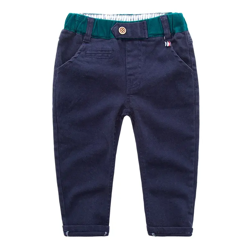 Celana Jeans Polos Anak Laki-laki, Pakaian Kasual Anak-anak Grosir