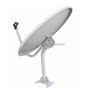 0.6 mm thickness and wall / Ground stand Ku Band 75*80CM HD Parabolic Solid Offset Dish Antenna