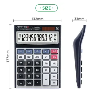 Ct 8866V Groothandel Briefpapier Calculator Zonne-Led Display Desktop Calculator