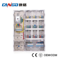 Boîtier de distribution électrique monophasé Kangge ABS/PC avec seize circuits, étanche pour extérieur