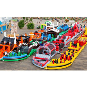 Juegos de deportes al aire libre para adultos, parque infantil comercial inflable 5k, pista de obstáculos, carreras en venta - Product Image 3