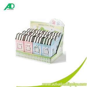 Vassoio merchandiser cd/carta/libro contatore di cartone <span class=keywords><strong>display</strong></span> vacanze di natale regalo di famiglia