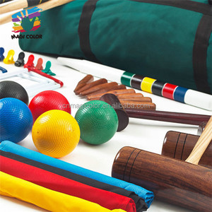 En gros en plein air en bois 6-joueur <span class=keywords><strong>croquet</strong></span> jeu pour pelouse jouer W01D004 - Product Image 3