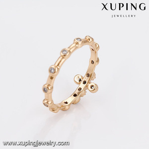 14940 الأزياء الصليب مجوهرات خاتم البنات الدين 18k الذهب الماس حجر الزركون خواتم الاصبع - Product Image 3