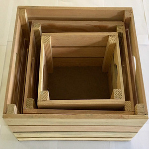 Tùy Chỉnh Mộc Mạc Trang Chủ Gỗ Trái Cây Và Đồ Lặt Vặt Crate Gỗ Giá Rẻ Bán Buôn - Product Image 2