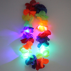 Guirlande de fleurs hawaïennes lumineuses à <span class=keywords><strong>LED</strong></span> pour Noël, <span class=keywords><strong>bandeau</strong></span> lumineux à <span class=keywords><strong>LED</strong></span> pour Noël - Product Image 2