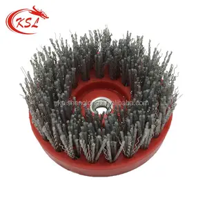 silicon carbide steel mixed abrasive brush for polishing and cleaning of stone quartz concrete