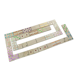 28 Jumbo de madera juego de dominó conjunto de juguete de interior/al aire libre gran para el patio trasero partes - Product Image 3
