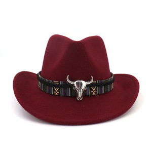 B183 Tauren bombetta cappelli stile bohemien cappello Panama autunno inverno cappello Fedora - Product Image 3