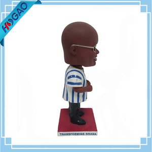 Le Président de Ghana nana akufo-addo résine tableau de bord bobble head poupées corps figurines - Product Image 3