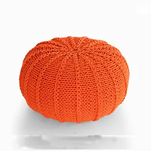 定制手结 macrame pouf，针织 pouffe，编织奥斯曼，钩针脚凳，豆袋坐垫