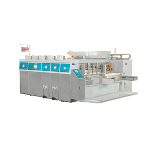 Cartón corrugado plomo borde alimentación impresora flexográfica con cortador de la máquina de impresión flexográfica - Product Image 1