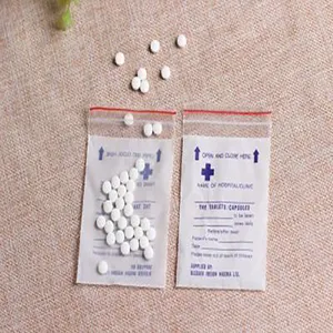 Neue Arzneimittelverpackungen Wiederverschließbaren Pe Reißverschluss Medizin Tasche