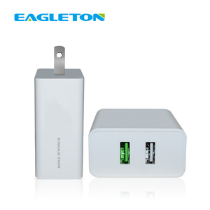 Venta caliente calidad estable <span class=keywords><strong>2</strong></span> puerto QC 3,0 adaptador de corriente Usb cargador rápido de pared de carga - Product Image 2