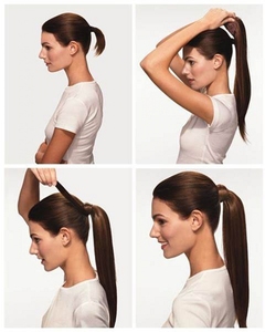 Extension <span class=keywords><strong>de</strong></span> Cheveux Humains Bouclés à Clip <span class=keywords><strong>de</strong></span> 16 Pouces, Ruban Enroulé, Queue <span class=keywords><strong>de</strong></span> <span class=keywords><strong>Cheval</strong></span>, 120g, 1 Pièce - Product Image 6