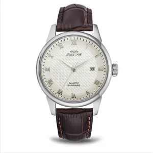 Qatch-relojes de cuarzo con logotipo personalizado para hombre, acero inoxidable, hechos en China, MIYOTA, redondos, resistentes al agua