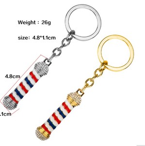 Nouveau <span class=keywords><strong>porte</strong></span>-clés poteau <span class=keywords><strong>de</strong></span> barbier 3D 2025, bijoux fantaisie, collier <span class=keywords><strong>porte</strong></span>-clés, <span class=keywords><strong>porte</strong></span>-clés hip-hop, poteau <span class=keywords><strong>de</strong></span> barbier, coiffeur - Product Image 1