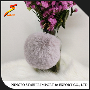 Estable fábrica al por mayor Faux <span class=keywords><strong>mapache</strong></span> bola Beanie sombreros - Product Image 1