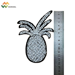 डी हस्त सेक्विन स्फटिक कपड़ों के लिए अनानास पैच पिपली - Product Image 6