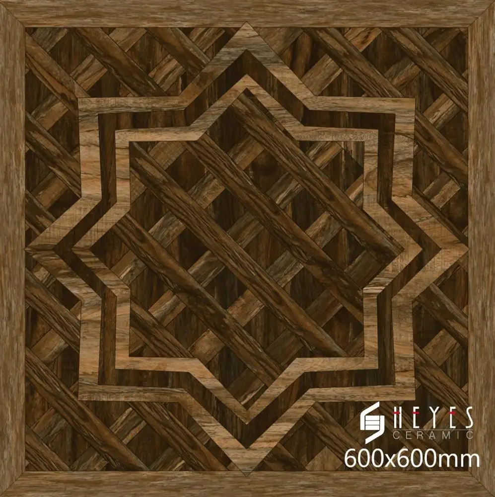 3d 장식 나무 목재 봐 바닥 세라믹 카펫 타일 패턴 거실