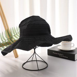 New Style <strong>Holiday</strong> Beach Wide Brim Foldable Sunscreen Anti-UV Sun protection Women Visor <strong>Hat</strong> - Product Image 4