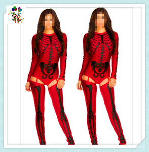 Costumes de fête d'halloween pour femmes adultes, <span class=keywords><strong>squelette</strong></span> <span class=keywords><strong>Sexy</strong></span> fantaisie HPC-3164 - Product Image 2