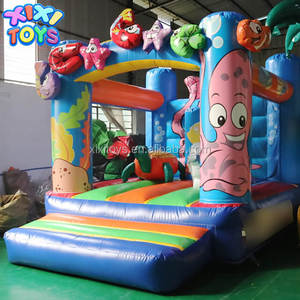 XIXI Nuovo <span class=keywords><strong>Castello</strong></span> Gonfiabile a Tema Mondo Marino con Pesci, Gioco Rimbalzante per Bambini - Product Image 2