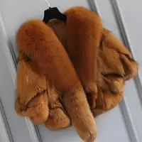 Real Fox Fur Shawl for Women, Cape, Poncho, Fashion, Luxury