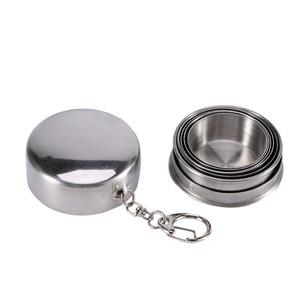 Porte-clés rétractable, tasses et Mugs à café, pour voyage, en acier inoxydable, portables, pour sport en plein air, 75, 140, 240ML - Product Image 3