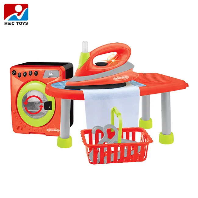 Elektrikli ev aletleri oyuncak demir ve çamaşır makinesi oyuncak çocuklar için set HC394487 pretend