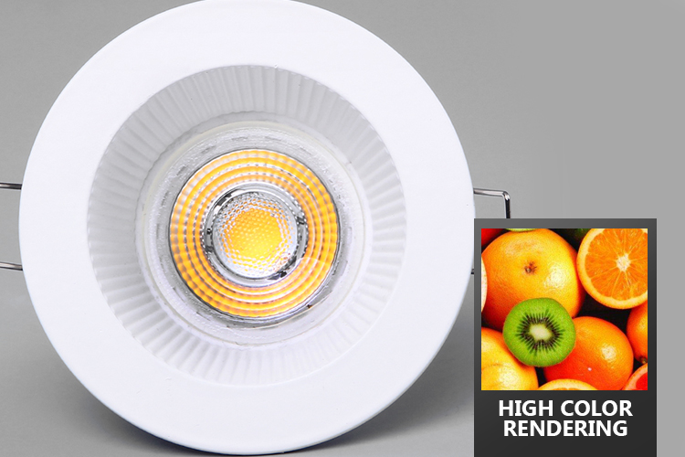 Living Room 85mm Anti Glare Downlights / Recessed Deep Cup Spotlight
